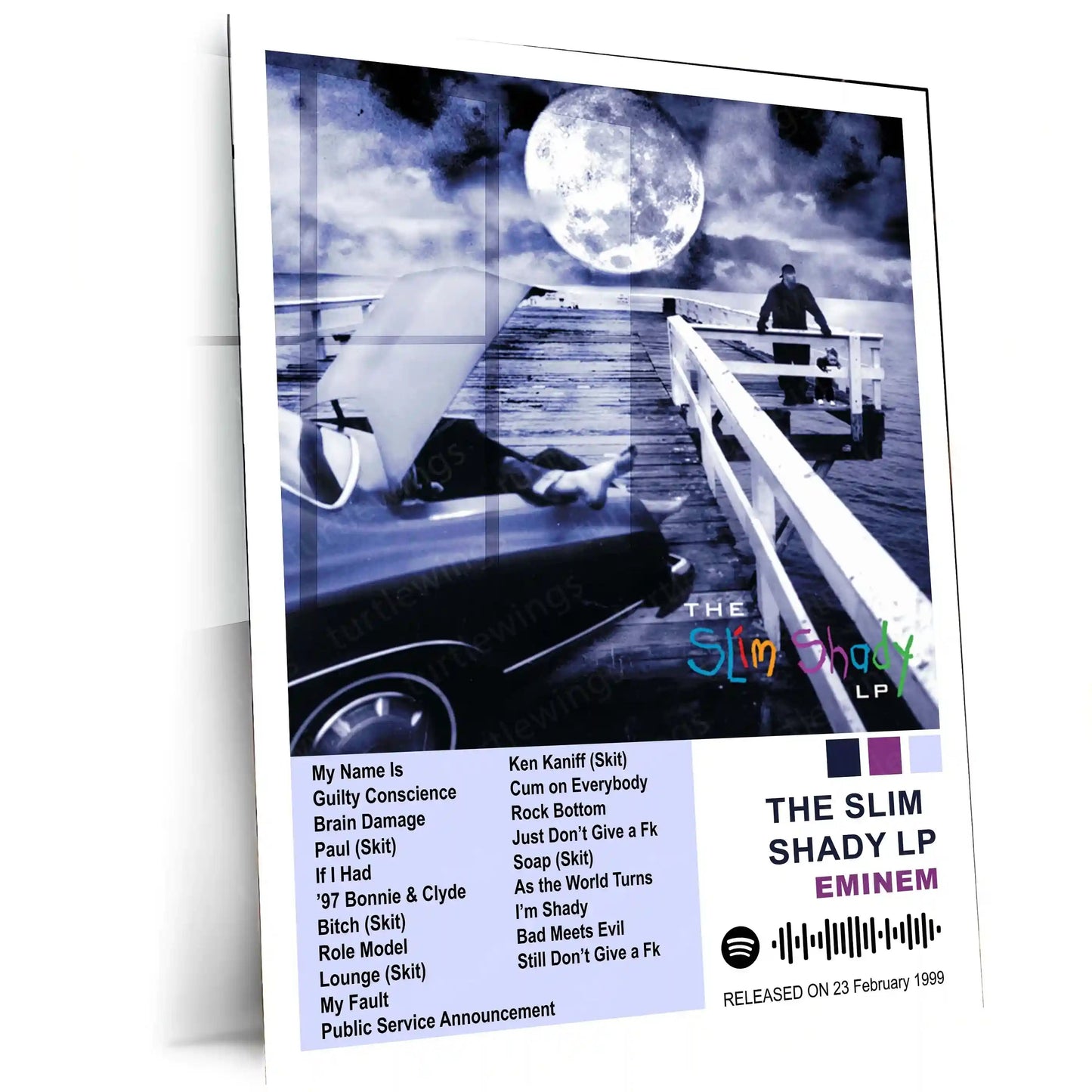 Eminem – Complete Album Collection | Set of 11 | Set of 8 | Set of 4 | Premium Metal Poster - TURTLEWINGS