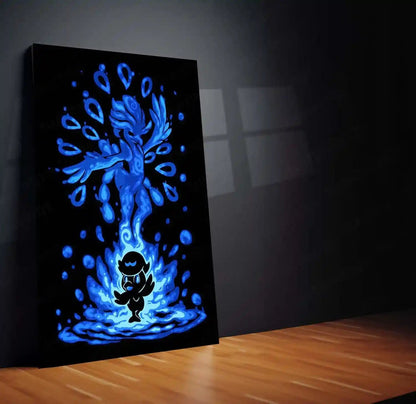 Anime Metal Poster | The Water Dancer Within | Flowing Grace Pokemon Metal Frame Inner Rhythm, Fluid Elegance & Silent Strength Wall Art - TURTLEWINGS 