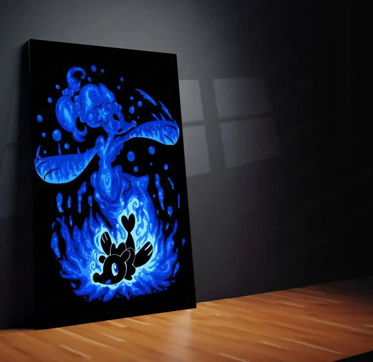 Anime Metal Poster | The Water Mermaid Within | Siren Awakening Pokemon Metal Frame Inner Expression, Fluid Grace & Confident Power Wall Art - TURTLEWINGS 