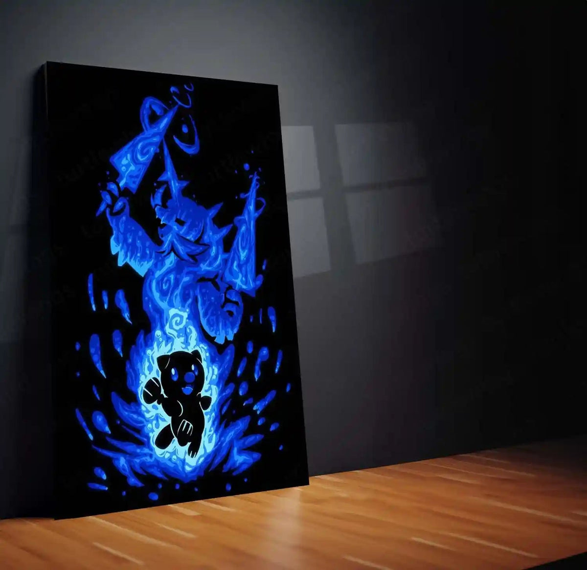 Anime Metal Poster | The Water Samurai Within | Honor Awakening Pokemon Metal Frame Inner Discipline, Warrior Spirit & Silent Power Wall Art - TURTLEWINGS 