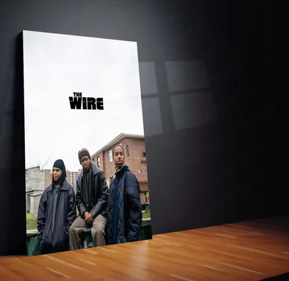 Movies & Series Metal Poster | The Wire Metal Poster | Iconic Crime Drama Wall Art | HBO Series Poster | Minimal Urban Street Decor - TURTLEWINGS