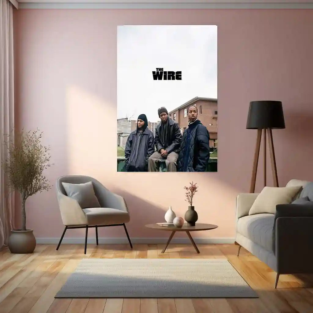 Movies & Series Metal Poster | The Wire Metal Poster | Iconic Crime Drama Wall Art | HBO Series Poster | Minimal Urban Street Decor - TURTLEWINGS