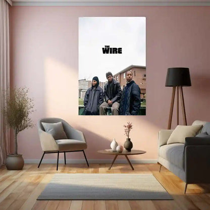 Movies & Series Metal Poster | The Wire Metal Poster | Iconic Crime Drama Wall Art | HBO Series Poster | Minimal Urban Street Decor - TURTLEWINGS