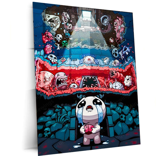 Game Metal poster | The Binding of Isaac – Descent into Madness Metal Frame