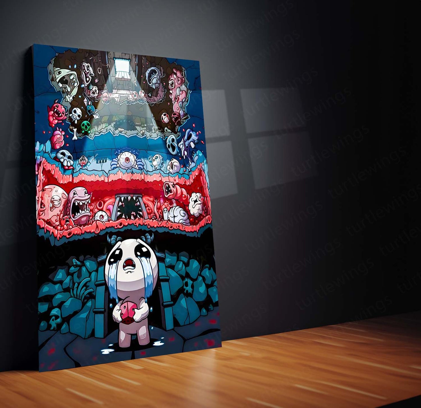 Game Metal poster | The Binding of Isaac – Descent into Madness Metal Frame