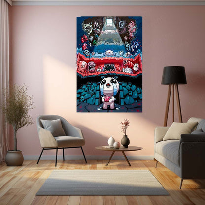 Game Metal poster | The Binding of Isaac – Descent into Madness Metal Frame