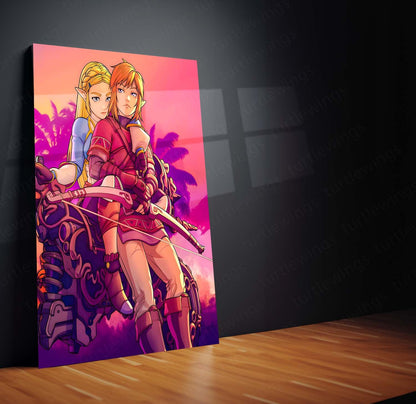 Anime Metal Poster | The Legend of Zelda – The Hero’s Quest | Timeless Adventure Metal Frame Poster