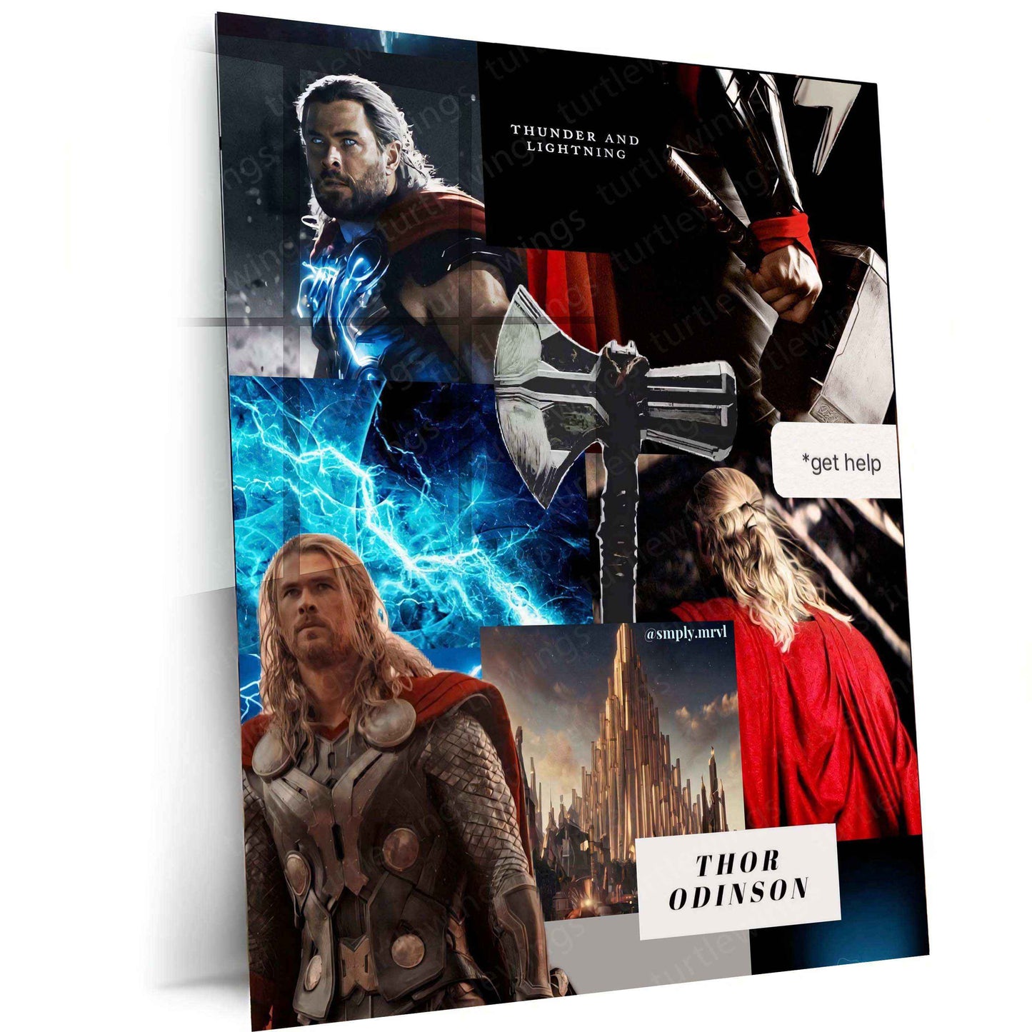 Thor Metal Poster – The Mighty God of Thunder - TURTLEWINGS