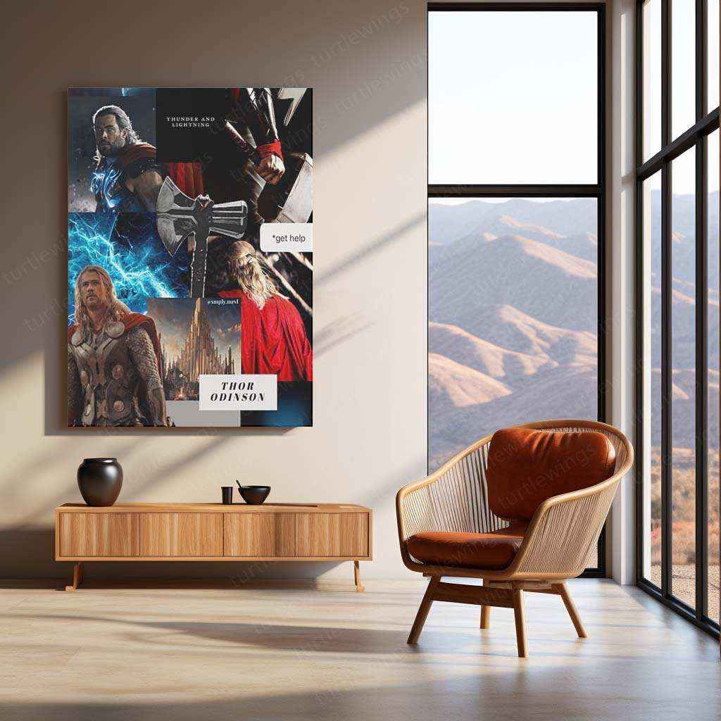 Thor Metal Poster – The Mighty God of Thunder - TURTLEWINGS