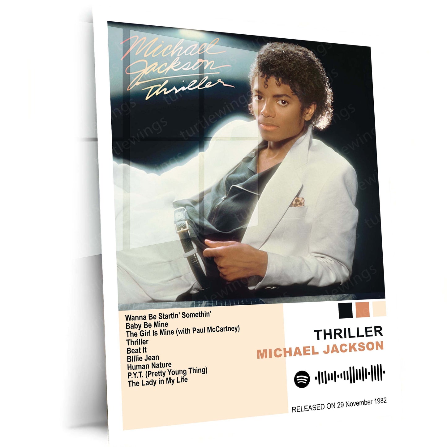Michael Jackson – Complete Album Collection | Set of 10 | Set of 8 | Set of 4 | Premium Metal Poster Set