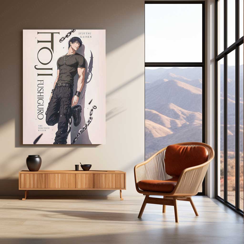 Anime Metal Poster | Toji Fushiguro Sorcerer Killer Metal Poster | Jujutsu Kaisen Anime Wall Art | Premium Aluminum Print