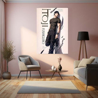 Anime Metal Poster | Toji Fushiguro Sorcerer Killer Metal Poster | Jujutsu Kaisen Anime Wall Art | Premium Aluminum Print