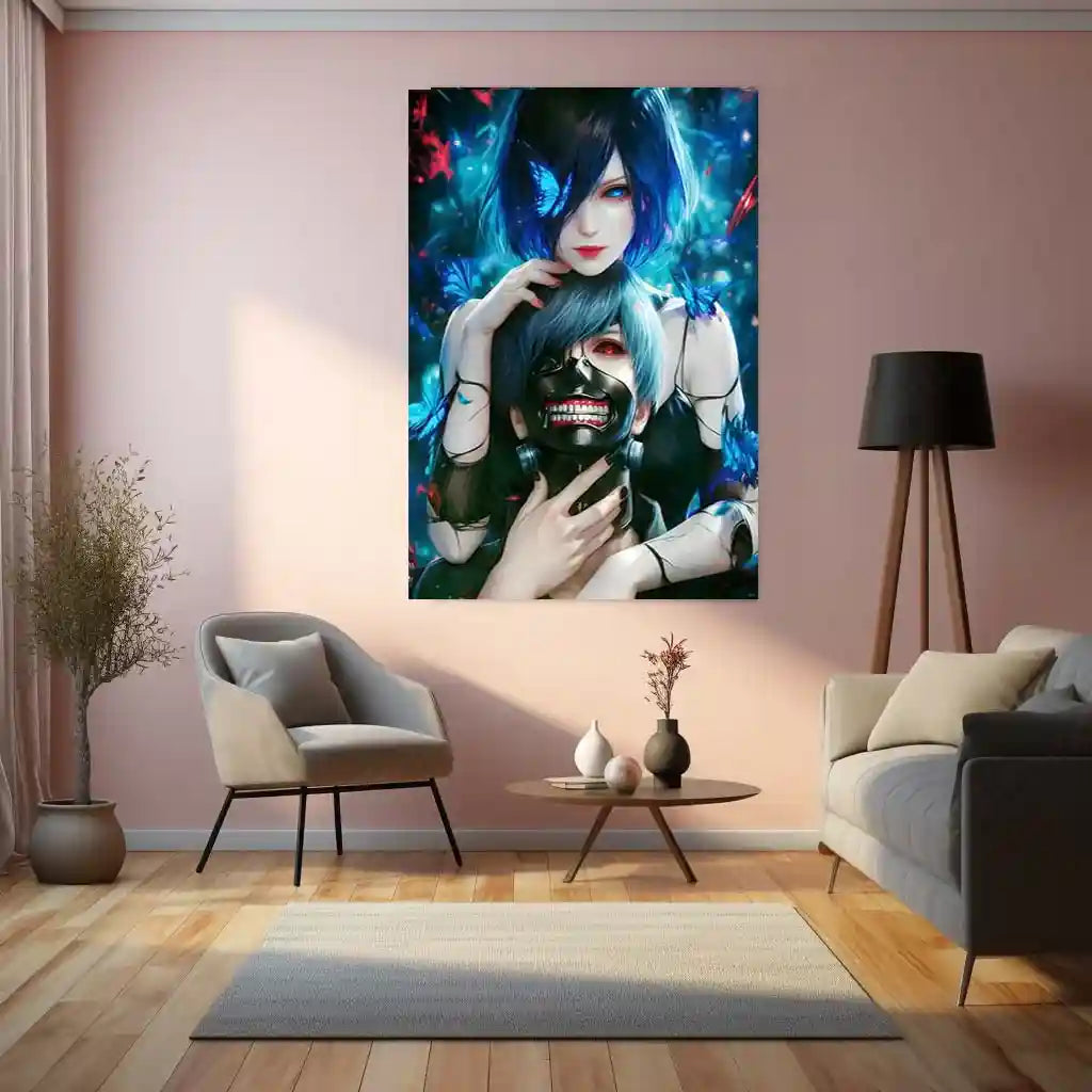 Anime Metal Poster | Tokyo Ghoul Metal Poster Collection | Dark Anime Wall Frame Décor 03 - TURTLEWINGS