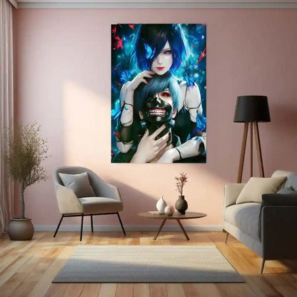 Anime Metal Poster | Tokyo Ghoul Metal Poster Collection | Dark Anime Wall Frame Décor 03 - TURTLEWINGS