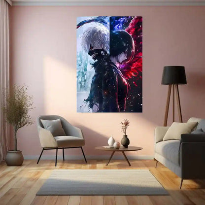 Anime Metal Poster | Tokyo Ghoul Metal Poster Collection | Dark Anime Wall Frame Décor 04 - TURTLEWINGS