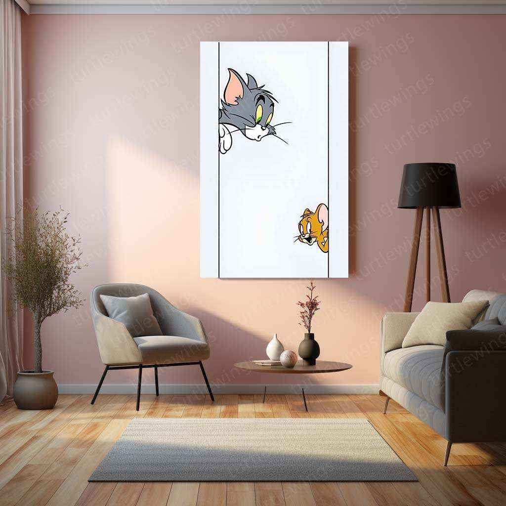 Tom and Jerry Metal Poster – Classic Cartoon Chaos 2 - TURTLEWINGS