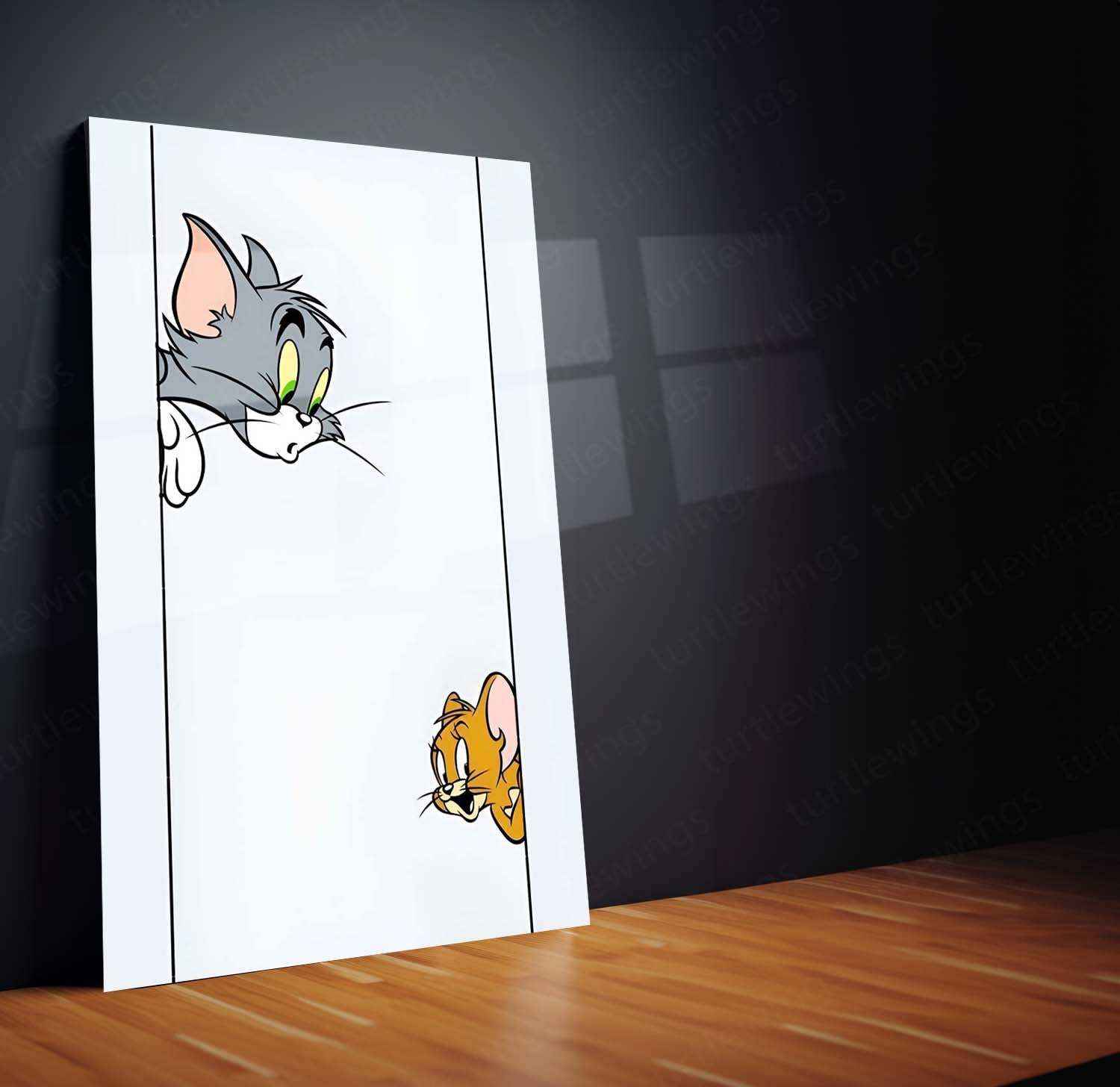 Tom and Jerry Metal Poster – Classic Cartoon Chaos 2 - TURTLEWINGS