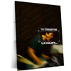 Quote Metal Poster | Too Obsessed to Be Normal | Relentless Focus & Uncommon Drive Metal Frame