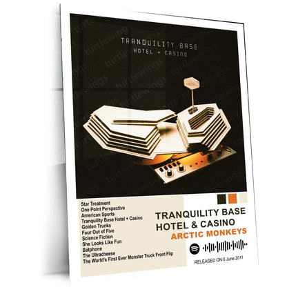 Arctic Monkeys Complete Collection | Set of 11 | Set of 8 | Set of 4 | Album Posters Metal Frames Indie Rock Evolution. Iconic Albums. Timeless Wall Aesthetic. - TURTLEWINGS