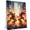 Transformers Rise of Cybertron Poster – Epic Robot Showdown Artwork | Sci-Fi Battle Metal Frame