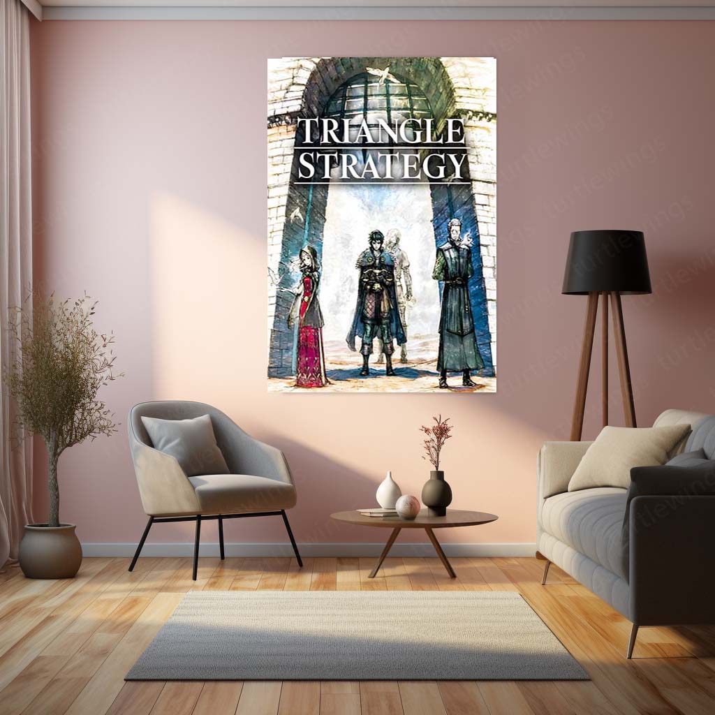 Game Metal poster | Triangle Strategy – Heroes of Norzelia Metal Frame