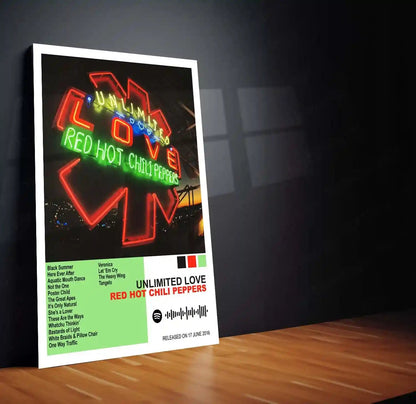 Red Hot Chili Peppers – Complete Album Collection | Set of 11 | Set of 8 | Set of 4 | Premium Metal Poster - TURTLEWINGS