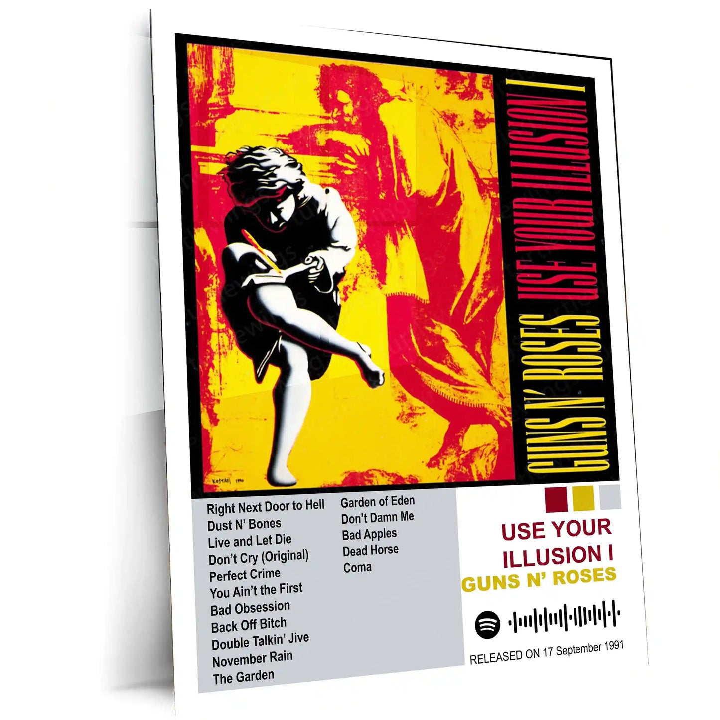 Guns N’ Roses Complete Collection | Set of 10 | Set of 8 | Set of 4 | Album Posters Metal Frames Hard Rock Legends. Raw Energy. Timeless Stage Power. - TURTLEWINGS