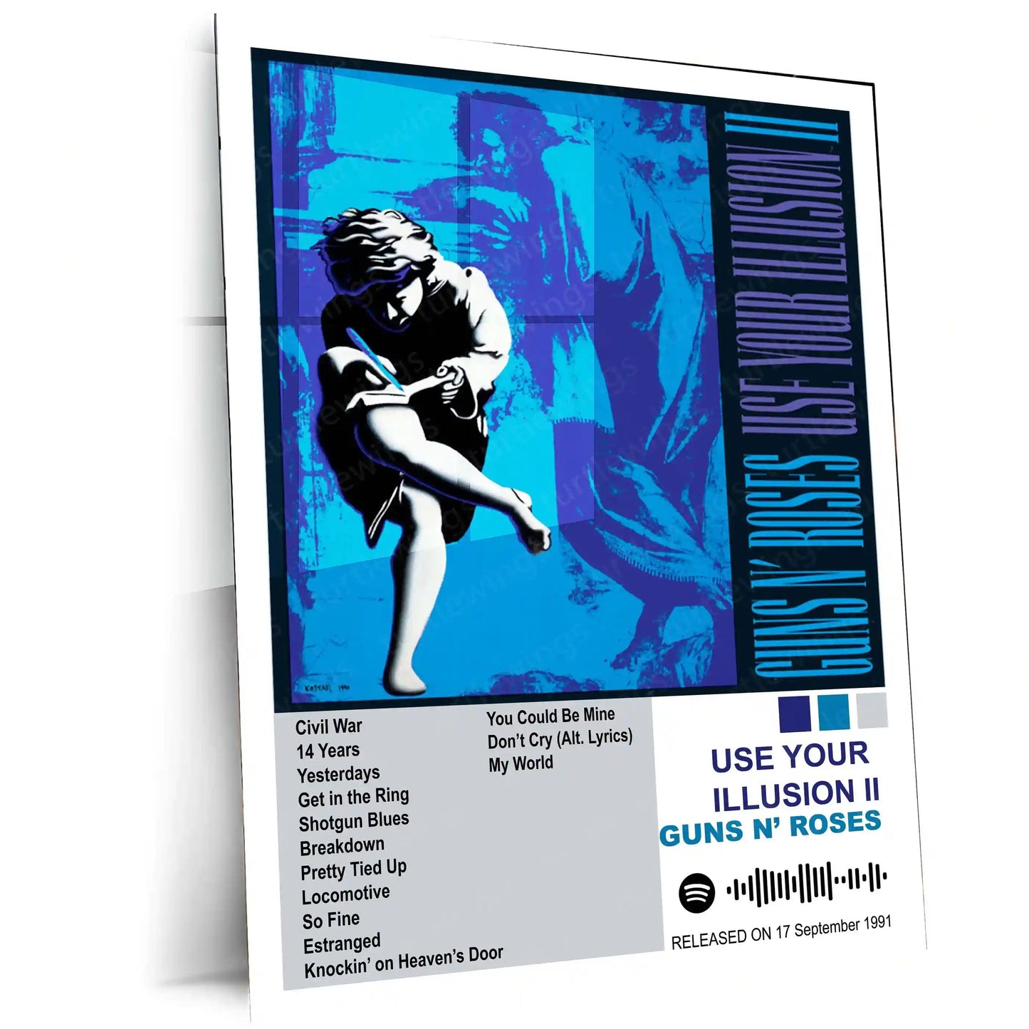 Guns N’ Roses Complete Collection | Set of 10 | Set of 8 | Set of 4 | Album Posters Metal Frames Hard Rock Legends. Raw Energy. Timeless Stage Power. - TURTLEWINGS