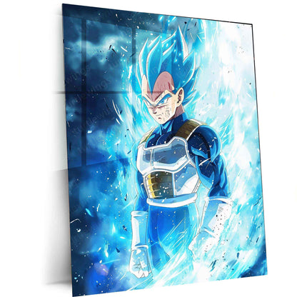 Vegeta Metal Poster – Saiyan Prince Wall Art | dbz Anime Decor - TURTLEWINGS