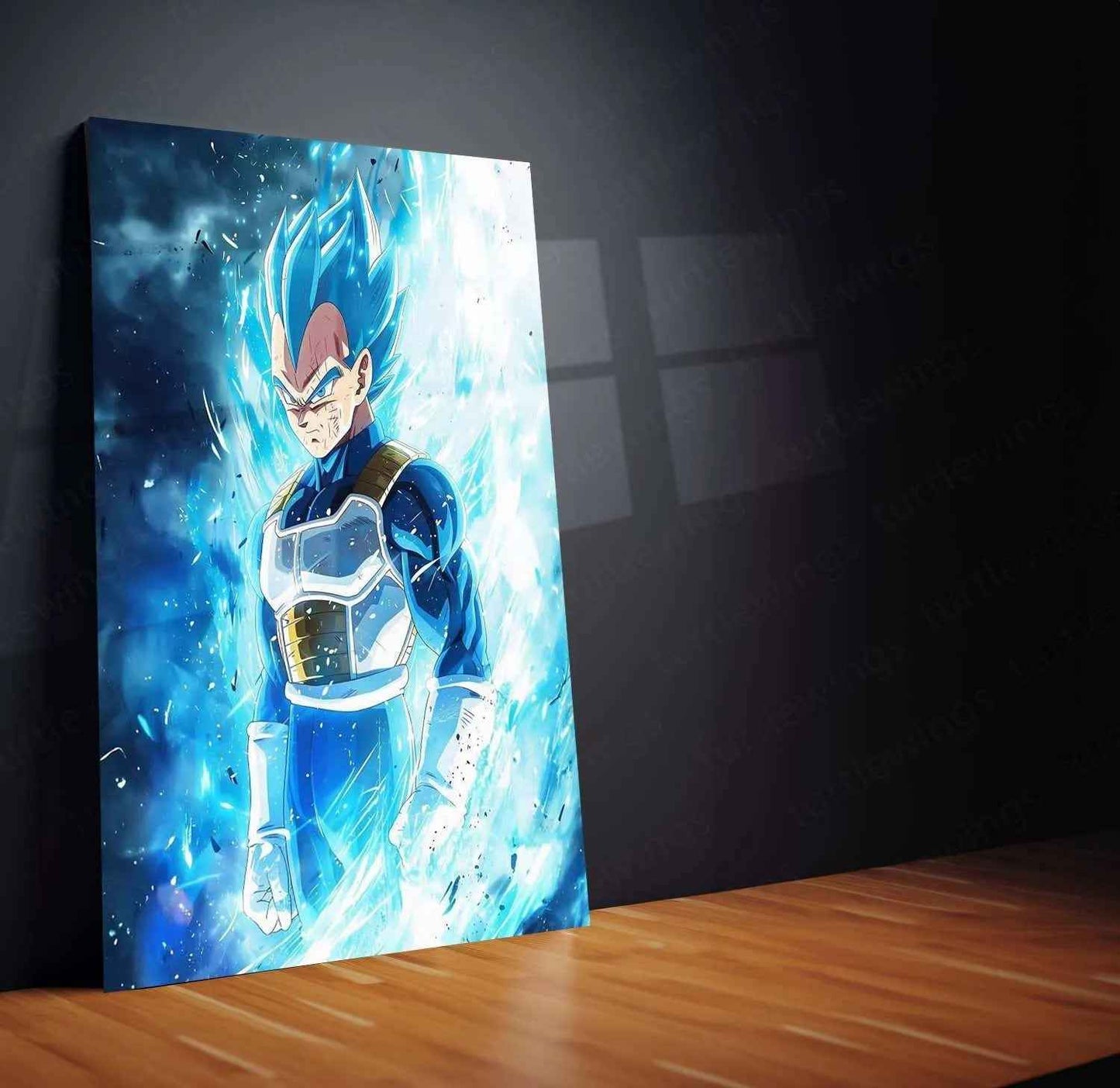 Vegeta Metal Poster – Saiyan Prince Wall Art | dbz Anime Decor - TURTLEWINGS