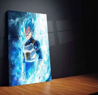 Vegeta Metal Poster – Saiyan Prince Wall Art | dbz Anime Decor - TURTLEWINGS