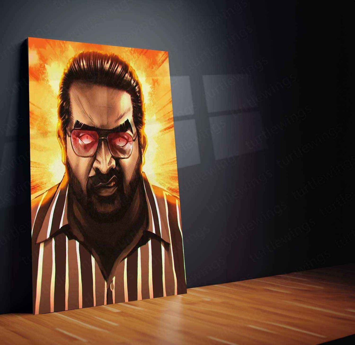 Vijay Sethupathi Metal Poster – Iconic Tamil Superstar Wall Art | South Indian Cinema Decor - TURTLEWINGS