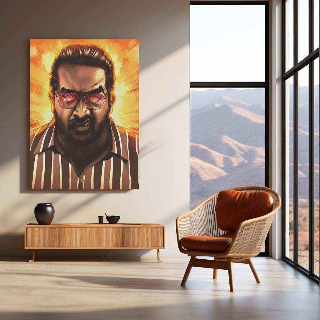 Vijay Sethupathi Metal Poster – Iconic Tamil Superstar Wall Art | South Indian Cinema Decor - TURTLEWINGS