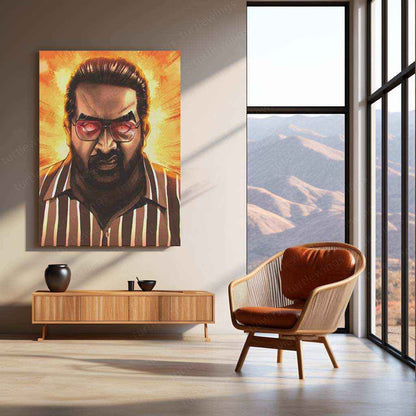 Vijay Sethupathi Metal Poster – Iconic Tamil Superstar Wall Art | South Indian Cinema Decor - TURTLEWINGS