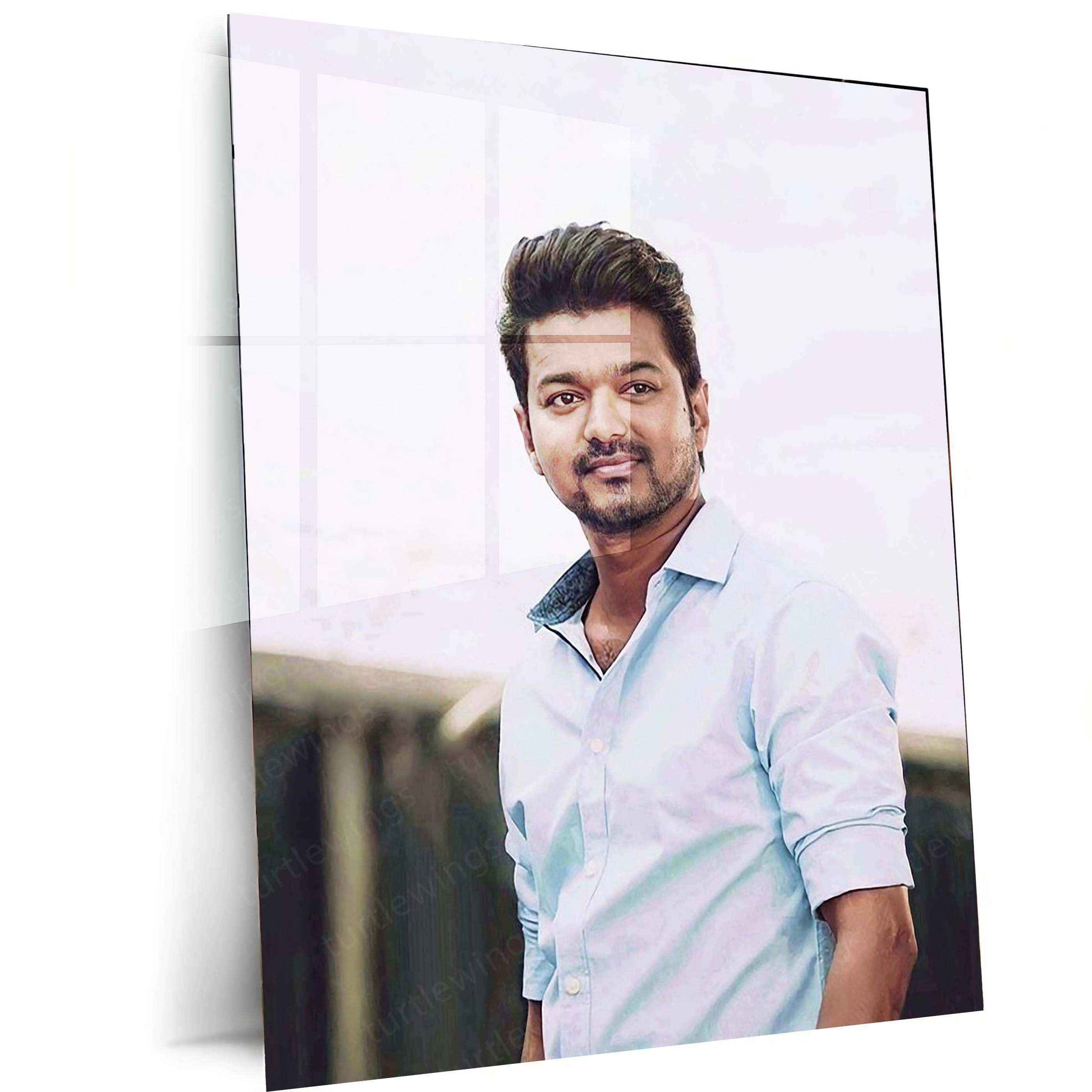 Vijay Thalapathy Metal Poster – Tamil Superstar Wall Art | Kollywood Icon Decor - TURTLEWINGS
