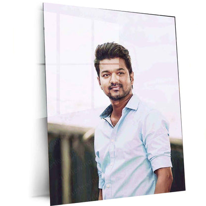 Vijay Thalapathy Metal Poster – Tamil Superstar Wall Art | Kollywood Icon Decor - TURTLEWINGS