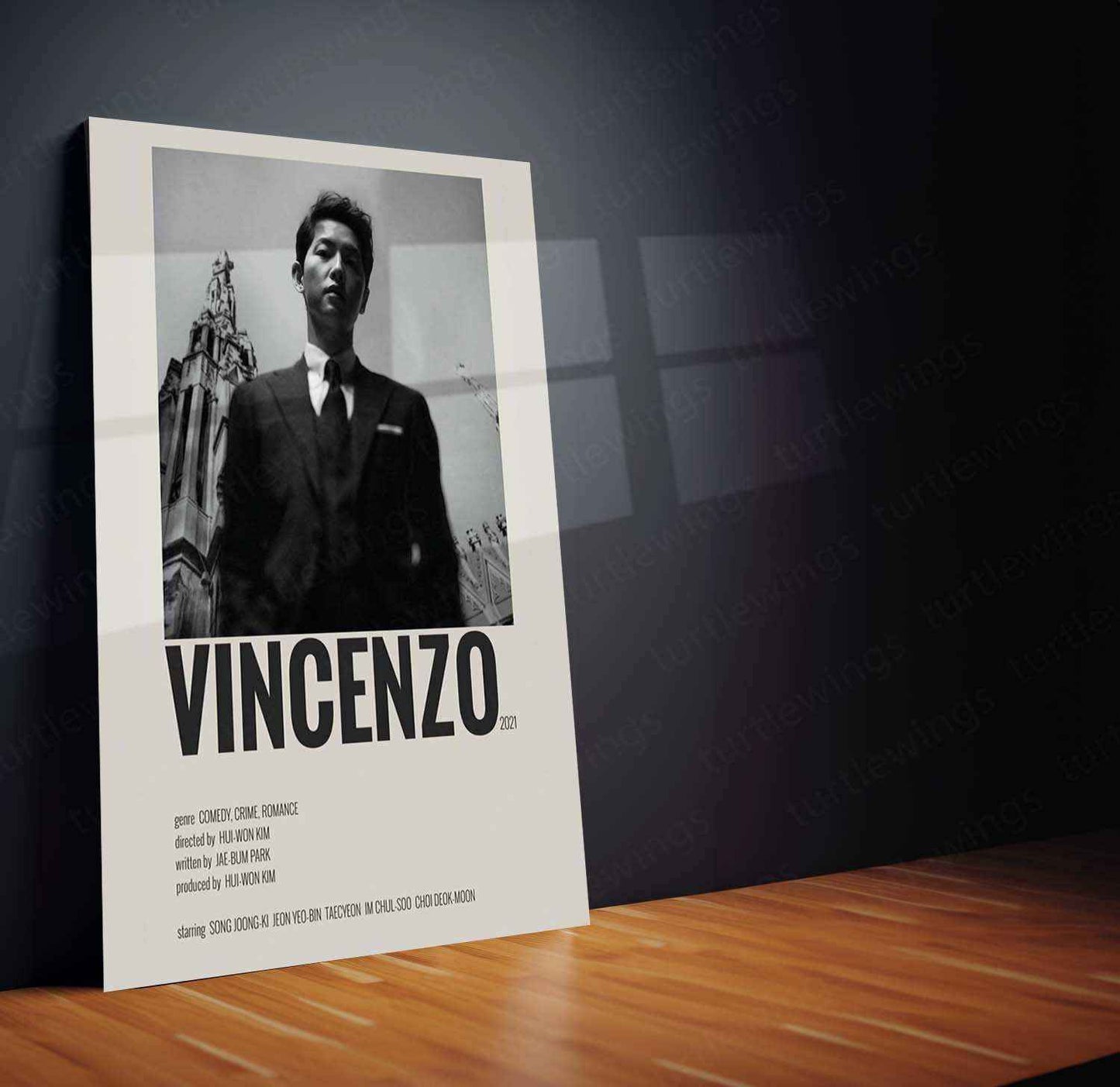 Vincenzo Metal Poster – A Tribute to Justice, Power & Mafia Prestige - TURTLEWINGS