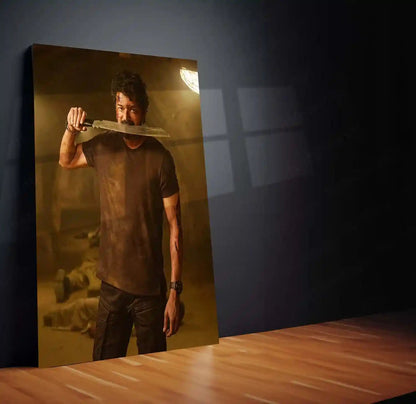 Vijay Thalapathy – Tamil Cinema Superstar Metal Poster | Tollywood Wall Frame 08 - TURTLEWINGS