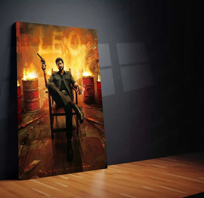 Vijay Thalapathy – Tamil Cinema Superstar Metal Poster | Tollywood Wall Frame 06 - TURTLEWINGS