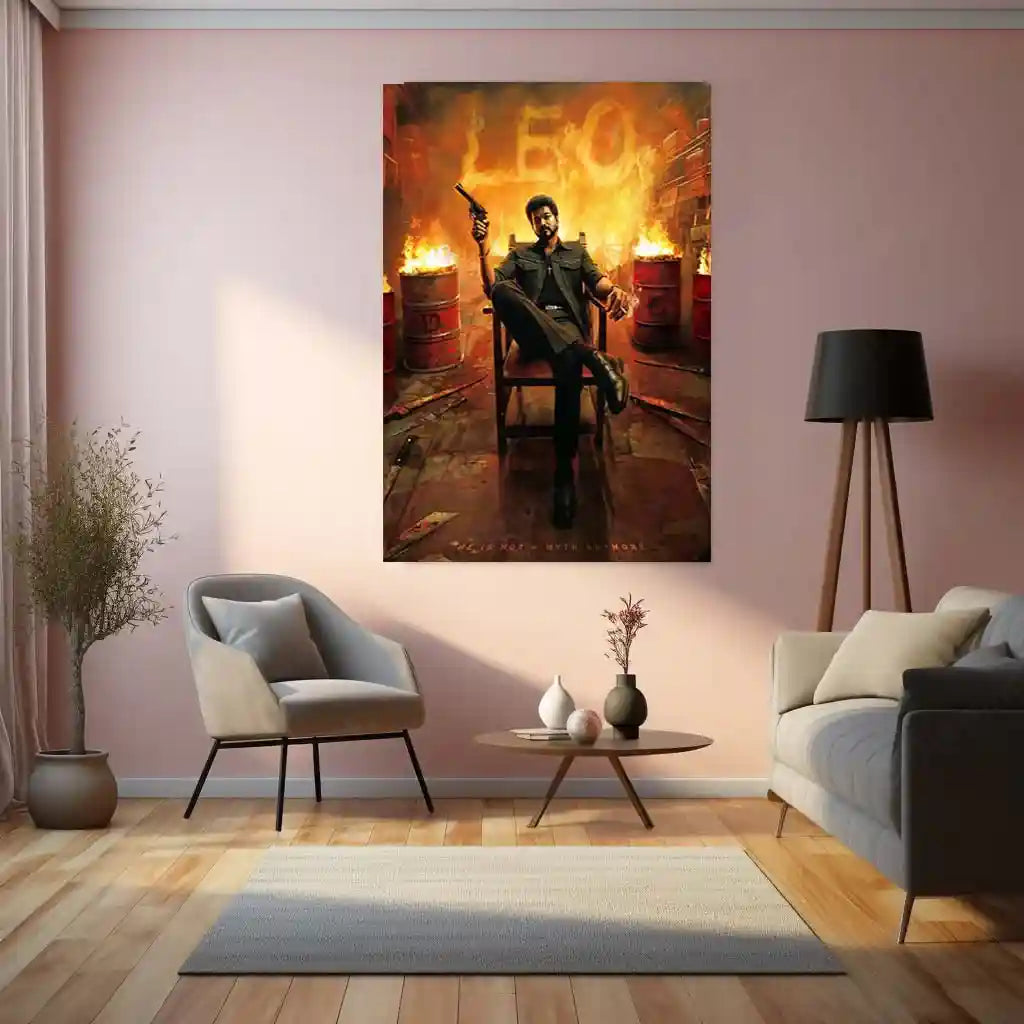 Vijay Thalapathy – Tamil Cinema Superstar Metal Poster | Tollywood Wall Frame 06 - TURTLEWINGS