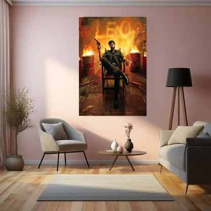 Vijay Thalapathy – Tamil Cinema Superstar Metal Poster | Tollywood Wall Frame 06 - TURTLEWINGS