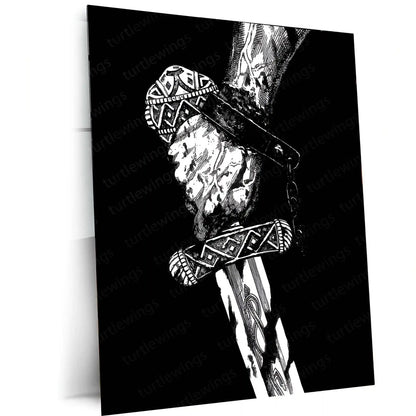 Anime Metal Poster | Vinland Saga – Thorfinn Manga Metal Poster | Viking Anime Wall Frame 04 - TURTLEWINGS