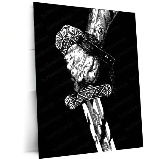 Anime Metal Poster | Vinland Saga – Thorfinn Manga Metal Poster | Viking Anime Wall Frame 04 - TURTLEWINGS