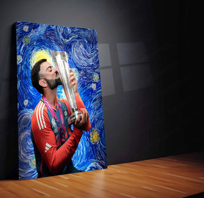 Cricket Metal Poster | Virat Kohli Metal Poster – Iconic Cricket Legend Wall Art 7 - TURTLEWINGS