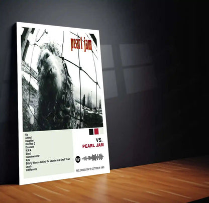 Pearl Jam Complete Collection | Set of 11 | Set of 8 | Set of 4 | Album Posters Metal Frames Grunge Legacy. Raw Emotion. Seattle Sound Forever. - TURTLEWINGS