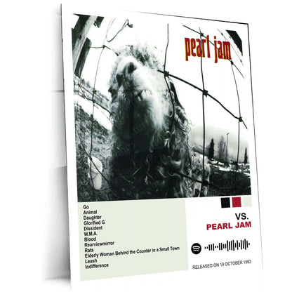 Pearl Jam Complete Collection | Set of 11 | Set of 8 | Set of 4 | Album Posters Metal Frames Grunge Legacy. Raw Emotion. Seattle Sound Forever. - TURTLEWINGS