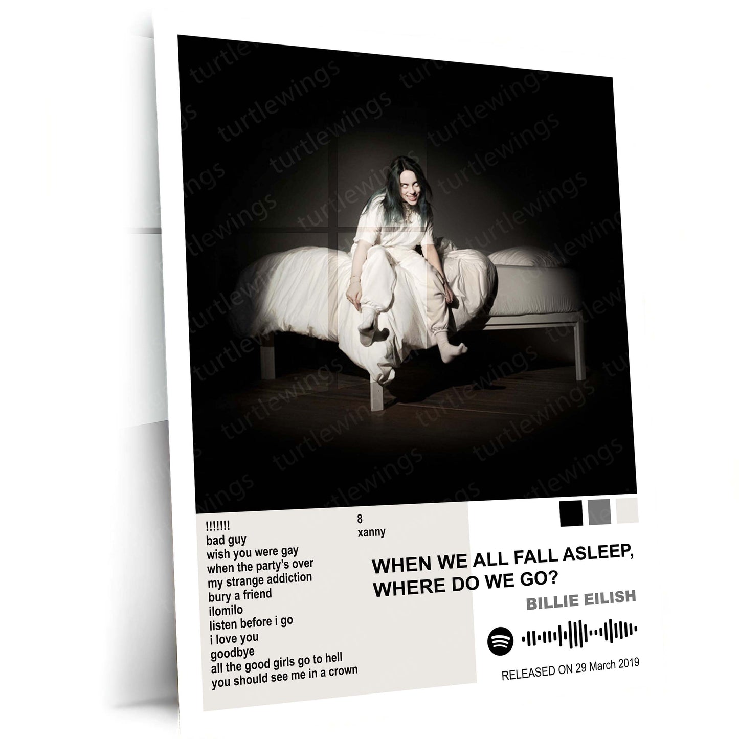 Billie Eilish – Complete Album Collection | Set of 6 | Set of 4 |Premium Metal Poster Set