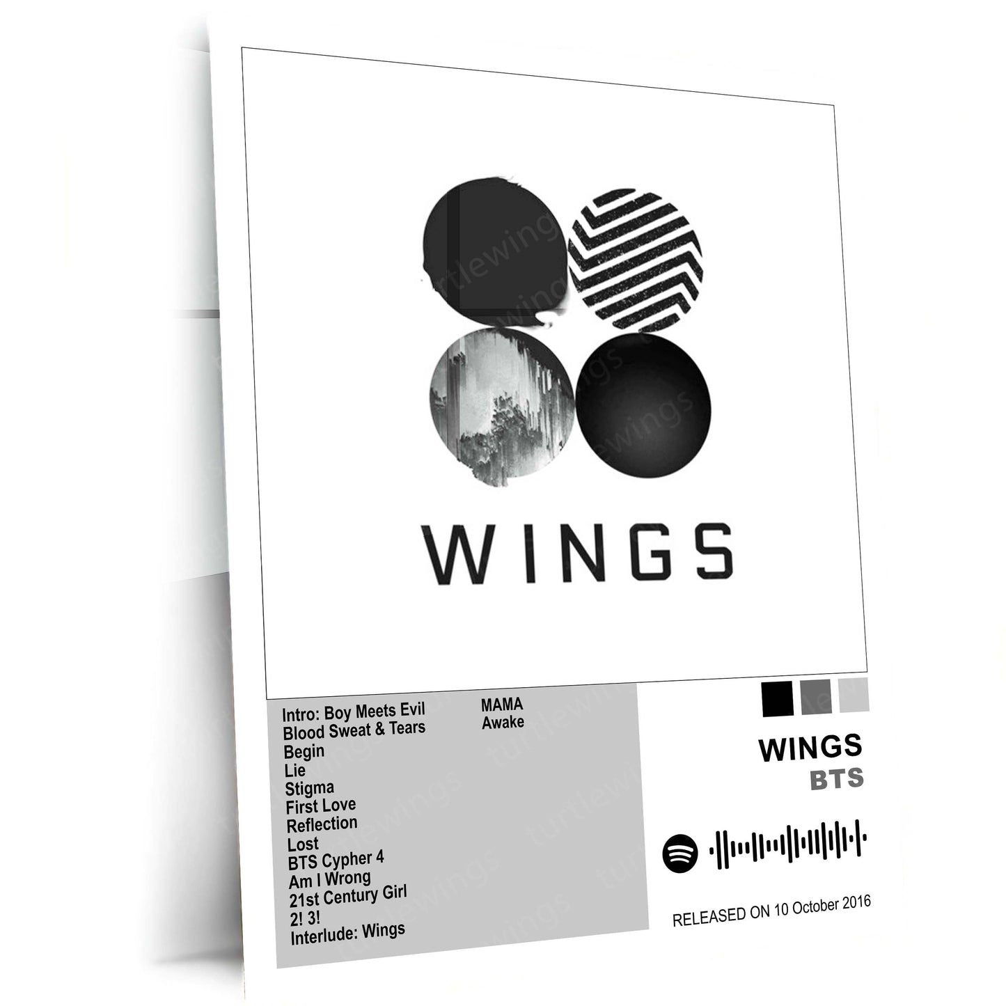 BTS – Complete Album Collection | Set of 8 | Set of 4 | Premium Metal Poster Set