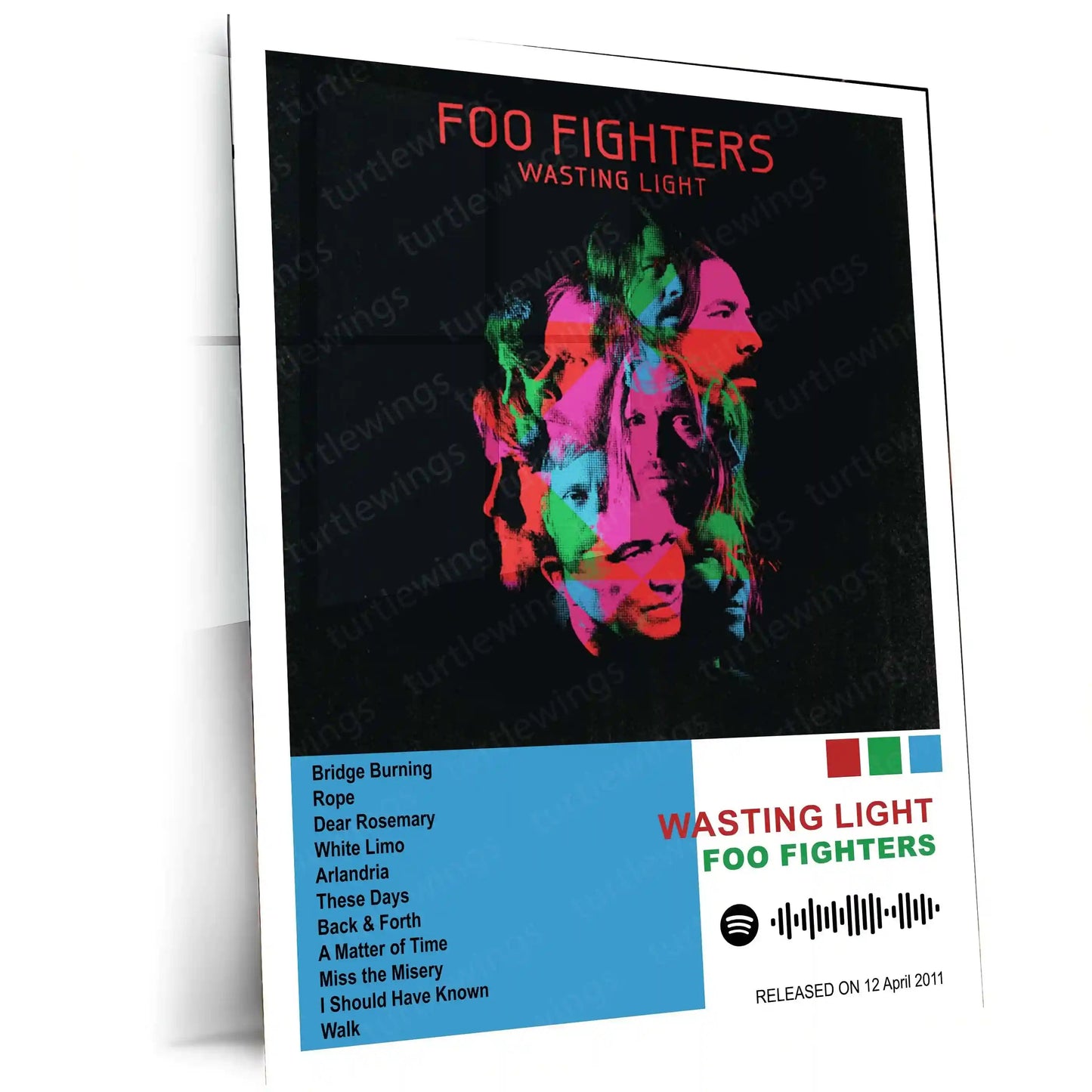 Foo Fighters – Complete Album Collection | Set of 11 | Set of 8 | Set of 4 | Premium Metal Poster - TURTLEWINGS