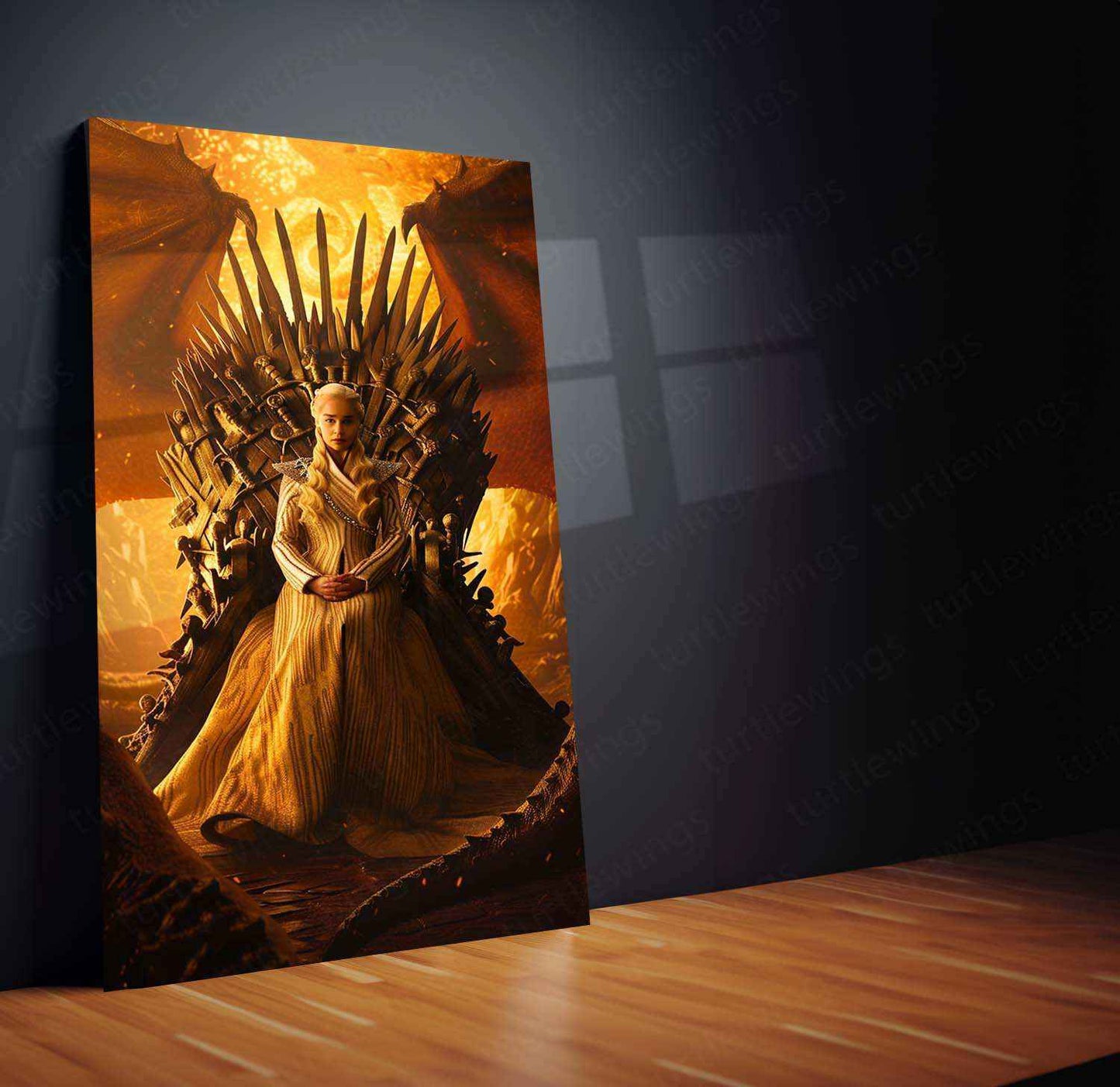 Daenerys Targaryen Poster – Game of Thrones Dragon Queen Art - TURTLEWINGS